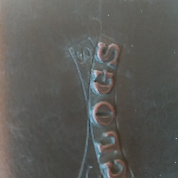 CLOGS BRASS Bass Vintage Brown Leather Sz 8 - Picture 12 of 16